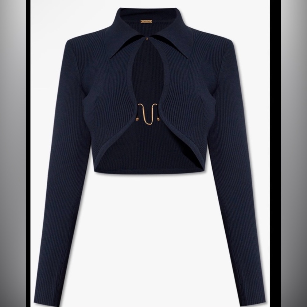 Cult Gaia Viola Ribbed Cropped Top NWT!